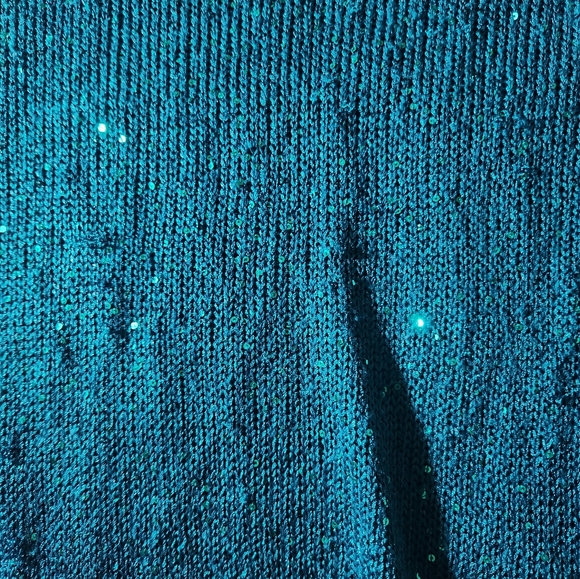 Metaphor Forrest Green Sweater with Sequins - Picture 3 of 10